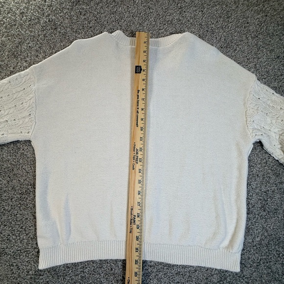Time and Tru Chunky Textured Off White Knit Cardigan Sweater – Women’s XL - Picture 6 of 7
